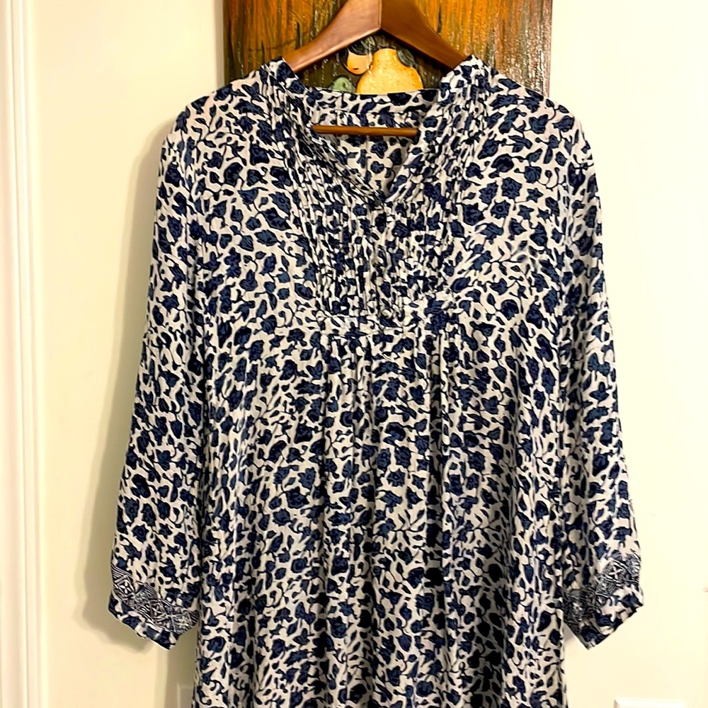 Natalie Martin silk mini dress flowy flowery Small